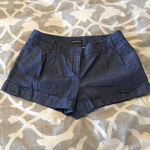 Express chambray shorts size 4